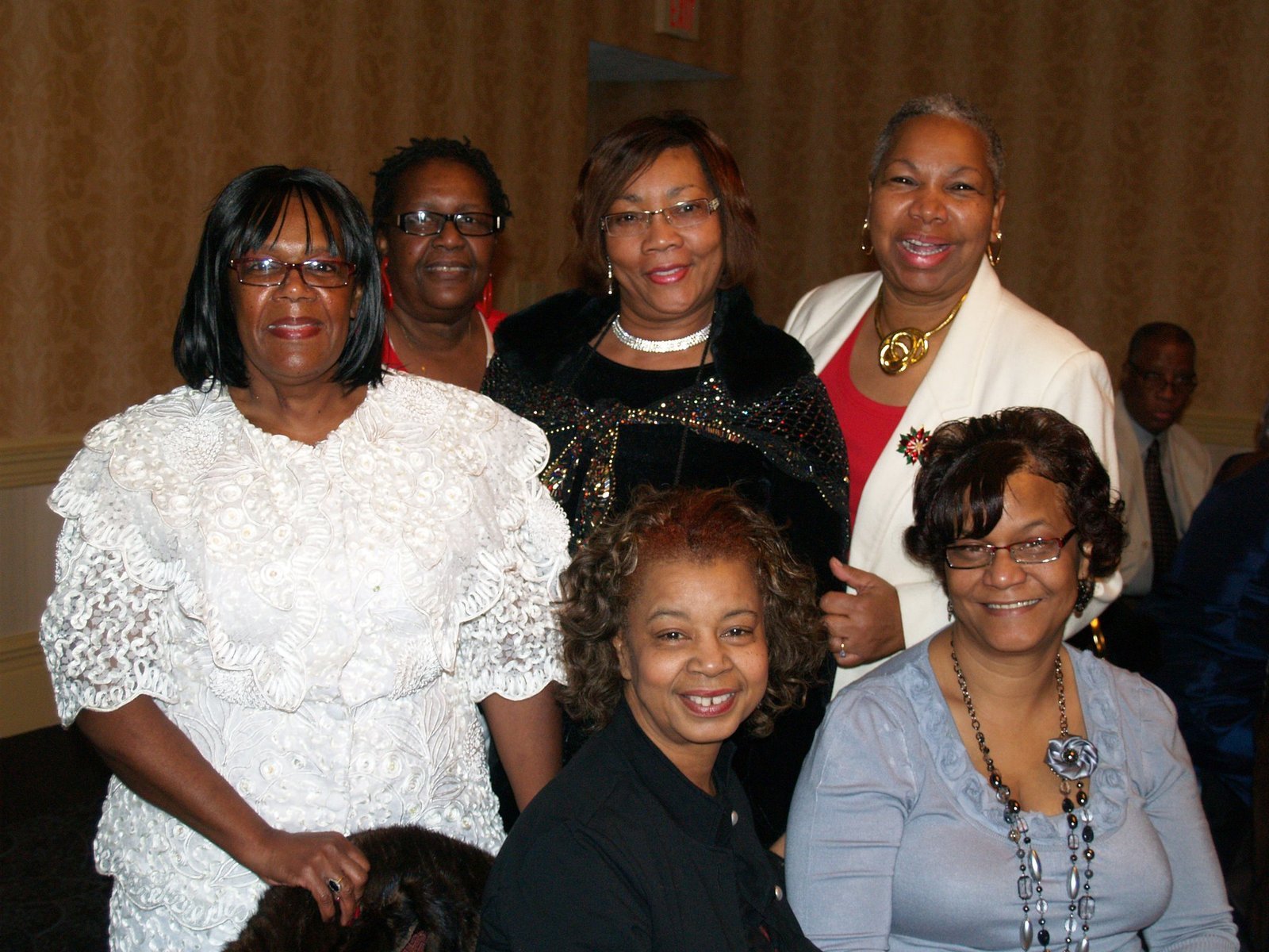 Alumni friends gathered together indoors