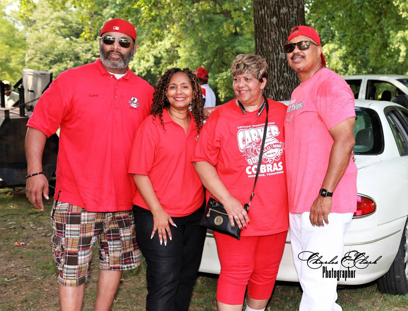 Alumni friends at community celebration