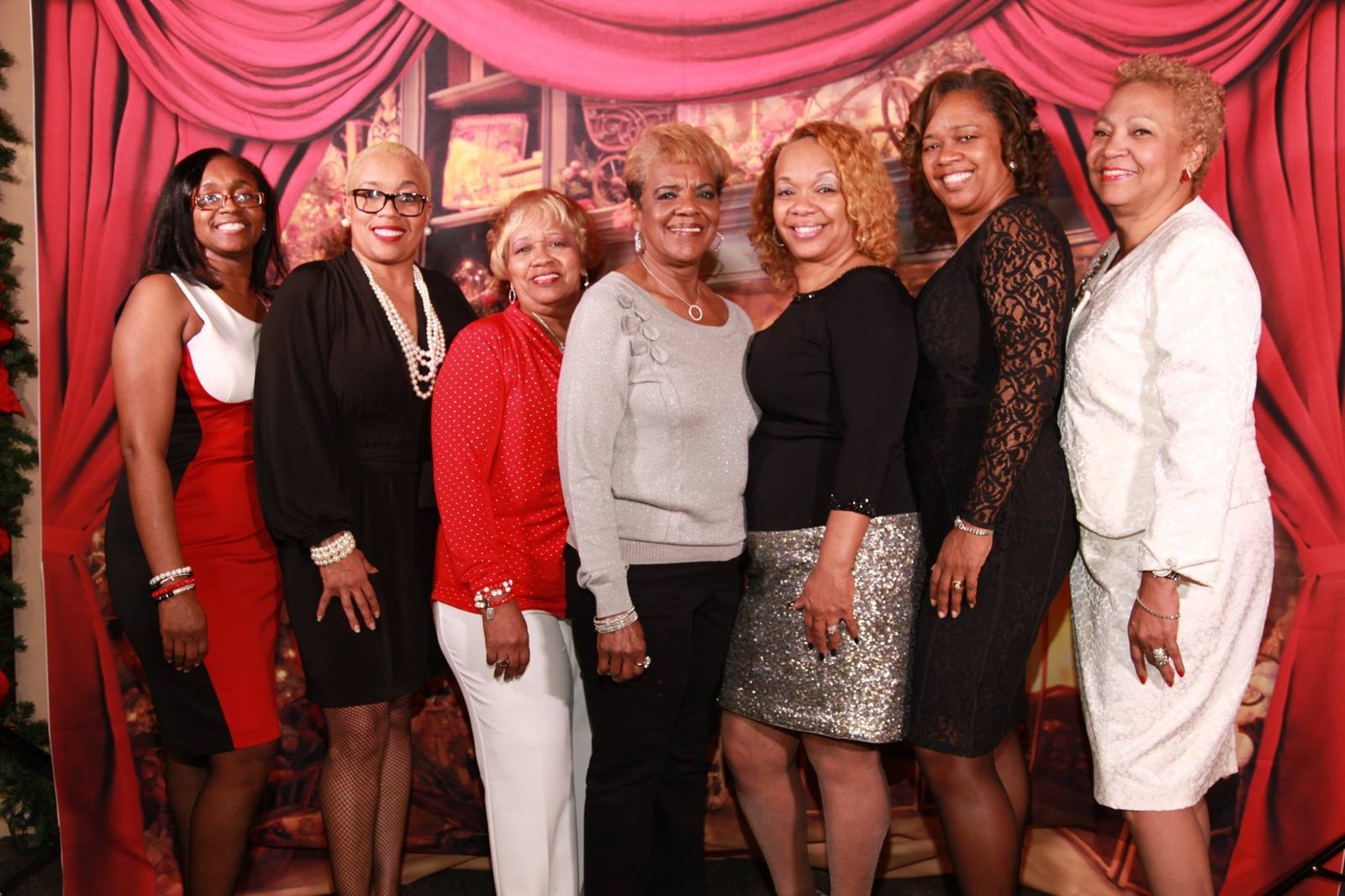 Alumni group gathered at community event