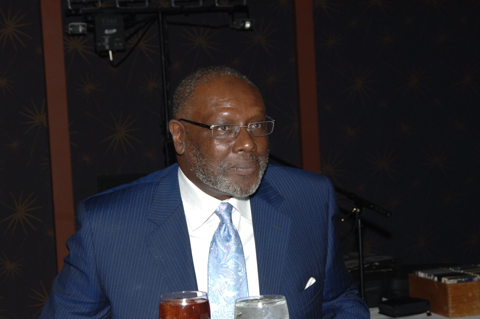 Alumni man at formal event with elegant attire