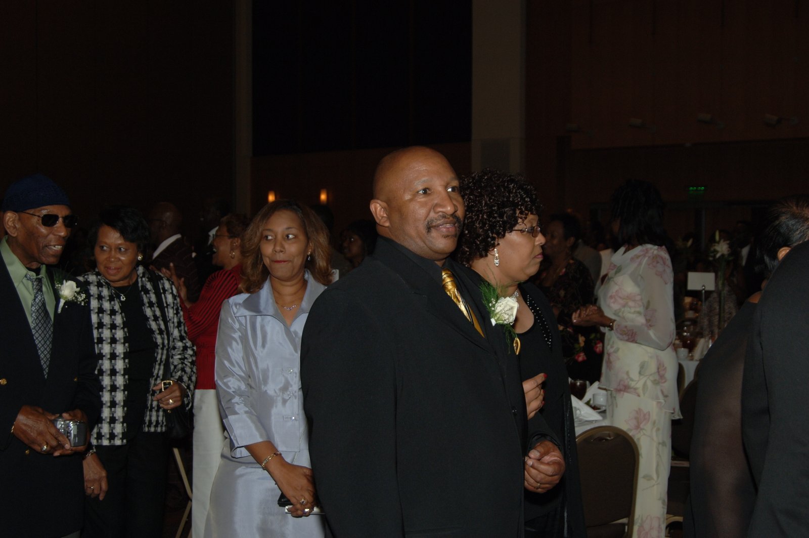 Alumni at formal evening event